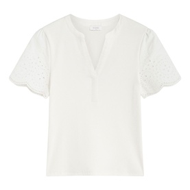 Daphne Broderie Ribbed Top