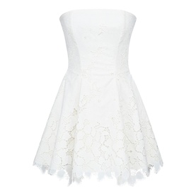 Jemima Strapless Broderie Mini Dress