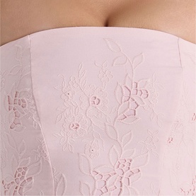 Jemima Strapless Broderie Mini Dress