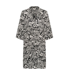 Ellen Amber Paisley Flared Dress