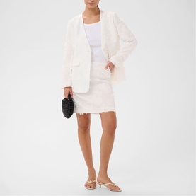 Lena Textured Mini Pencil Skirt