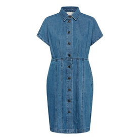 Valena Denim Mini Shirt Dress