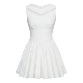 Scarlett Embroidered Lace Mini Dress