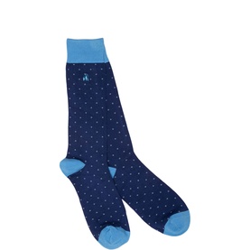 Spotted Sky Blue Socks