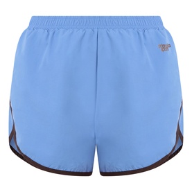 Contrast Binding Logo Track Shorts
