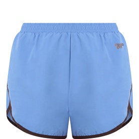 Contrast Binding Logo Track Shorts