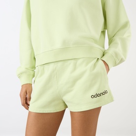 Studio Logo Cropped Sweat Shorts