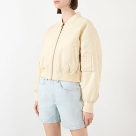 Leon Cropped Bomber Jacket
