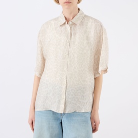 Coco Washed Leopard Print Shirt