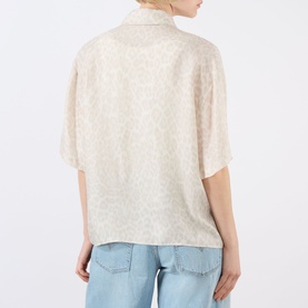 Coco Washed Leopard Print Shirt