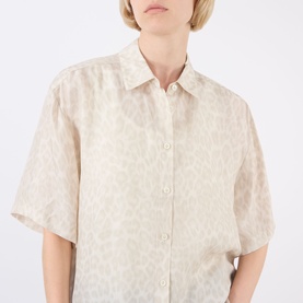 Coco Washed Leopard Print Shirt
