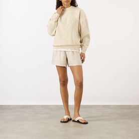 Miles Tonal Leopard Logo Sweatshirt