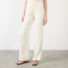 Aden Pliss&eacute; Wide Leg Trousers