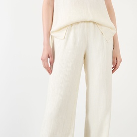 Aden Pliss&eacute; Wide Leg Trousers
