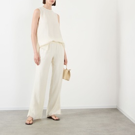 Aden Pliss&eacute; Wide Leg Trousers