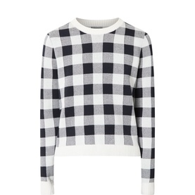 Avebury Gingham Knitted Sweater