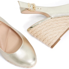 Capable Leather Jute Wedges