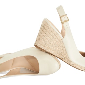 Capable Leather Jute Wedges