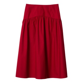 Poplin Flared Skirt