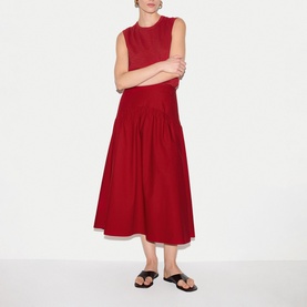Poplin Flared Skirt