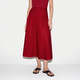 Poplin Flared Skirt