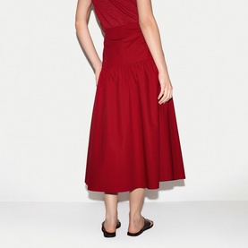 Poplin Flared Skirt
