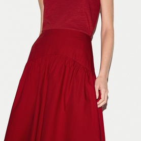 Poplin Flared Skirt