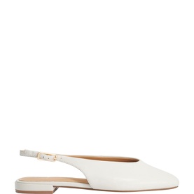 Heartbeat Slingback Leather Flats