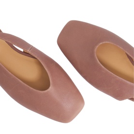 Heartbeat Slingback Leather Flats