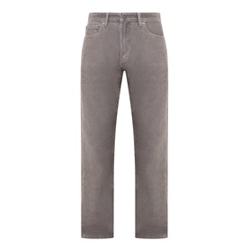 Levis 555&trade; Corduroy Relaxed Straight Jeans in Smokey Taupe, mid-rise with zip fly, belt loops, five pockets and contrast stitching