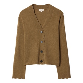 Scallop Trim Cardigan