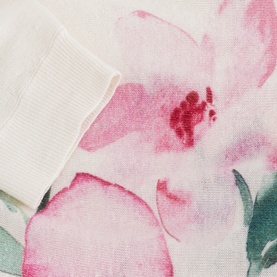 Lorelei Placement Floral Fine-Knit Sweater