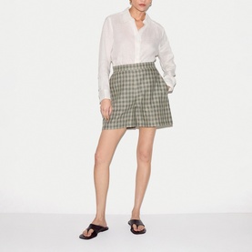 Mara Linen Checked Shorts