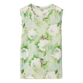 Sketch Rose Print Tank Top