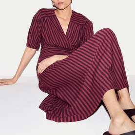 Slub Striped Dress