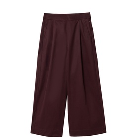 Front Pleat Wide Leg Trousers