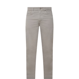 Garment Dyed Slim Leg Jeans