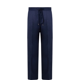 Pleated Flannel Trousers