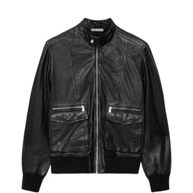 Hiro Leather Bomber Jacket