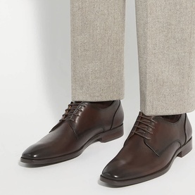 Sole Wide Fit Leather Gibson Shoes