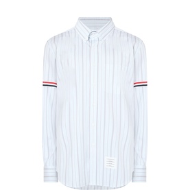 Hairline Stripe Grosgrain Shirt