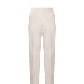 Tapered Pressed-Crease Chinos
