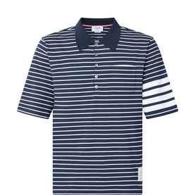Logo Striped Polo Shirt