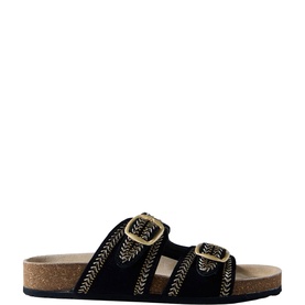 Ava Beaded Flat Sandals