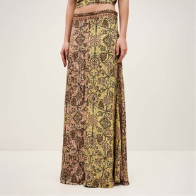 Pario Printed Flared Skirt