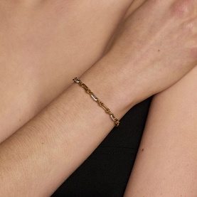 Pav&eacute; Link Chain Bracelet