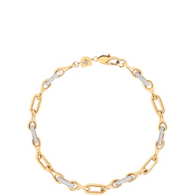 Pav&eacute; Link Chain Bracelet