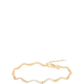 Scalloped Tennis Chain Bracelet