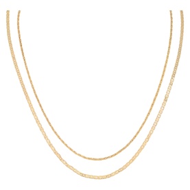Illusion Double Chain Necklace