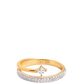 Pav&eacute; Crystal Illusion Ring